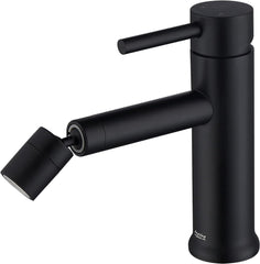 Basin Sink Mixer Tap Black Modern Bathroom 360° Rotating Taps Faucet 2 Flow Modes