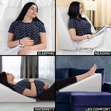 Load image into Gallery viewer, Orthopaedic Bed Wedge Pillow Back Leg Pain Support Rest Cushion Foam Acid Reflux
