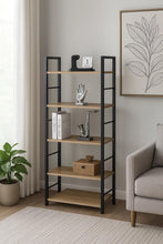 Load image into Gallery viewer, 4 Tier Ladder Shelf Bookcase Wide Living Room Display Storage Shelving Unit 60×27.6×126 cm