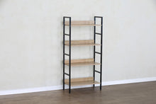 Load image into Gallery viewer, 4 Tier Ladder Shelf Bookcase Wide Living Room Display Storage Shelving Unit 60×27.6×126 cm