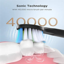 Load image into Gallery viewer, Fairywill E6 Sonic Electric Toothbrush Rechargeable 3 Modes 6 Brush Heads Travel
