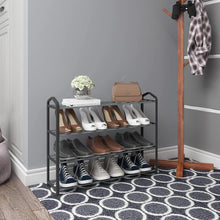 Load image into Gallery viewer, 4 Tier Shoe Rack Shoe Storage Organiser Storage Rack Hallway 12-14 Pairs 62x20x62 cm