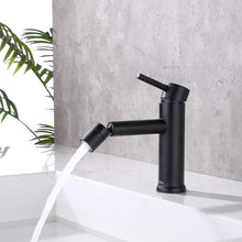 Load image into Gallery viewer, Basin Sink Mixer Tap Black Modern Bathroom 360° Rotating Taps Faucet 2 Flow Modes
