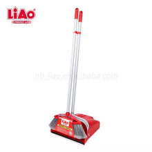 Load image into Gallery viewer, Long Handled Dustpan and Brush Set Broom Floor Sweeper Cleaning Wind Proof