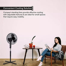 Load image into Gallery viewer, 16'' Cooling Fan Oscillating Pedestal 3 Speed Quite Floor Standing Adjustable