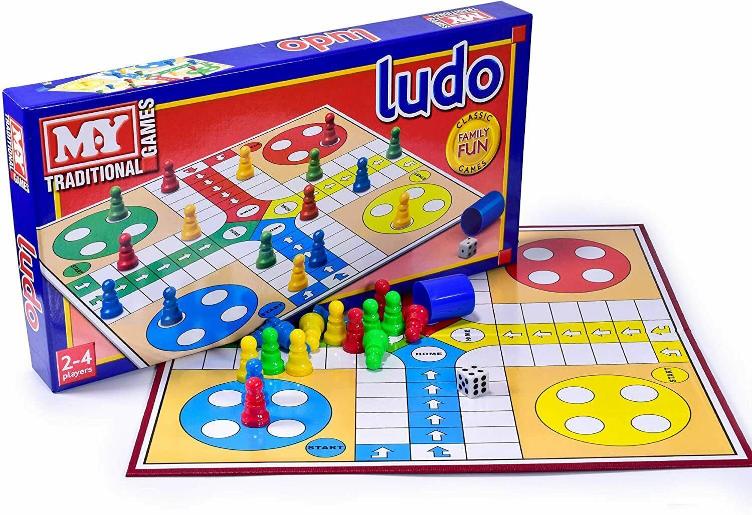 MY Ludo Board Game Traditional Kids Family Fun Adult Toy Full Size Gam