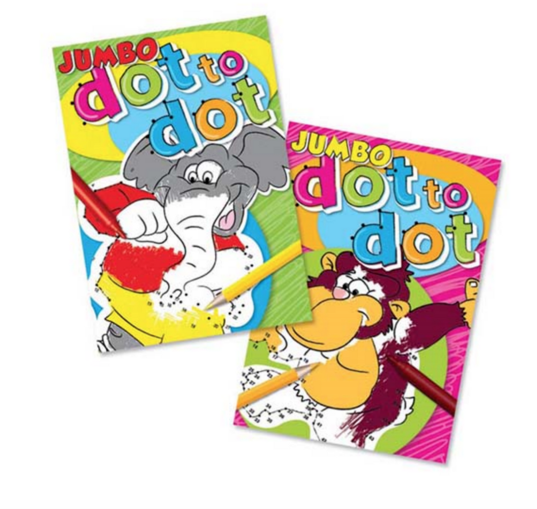 A4 Super Jumbo Children Dot To Dot Book Animals Fun Kids Activity Puzzle Book