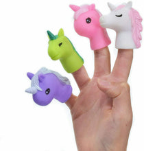 Load image into Gallery viewer, 5 x Unicorn Finger Puppets Animal Baby Boys Girls Toy Party Bag Filler UK Seller
