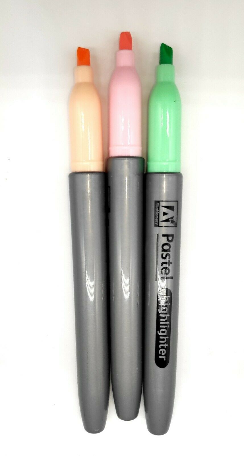 6 x PASTEL HIGHLIGHTER MARKER PENS Assorted Colours Office School Pack Set