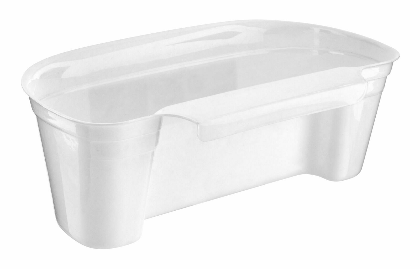 Handy Plastic White Caddy Kitchen Cut & Collect Mini Scrap Waste Bin Storage New