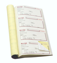 Load image into Gallery viewer, Pukka Pad NCR Carbonless Duplicate Receipt Book 140 x 276mm Taped Binding
