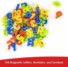 Load image into Gallery viewer, 104 Pcs Magnetic Letters Alphabet &amp; Numbers Fridge Magnets Toys Kids Learning
