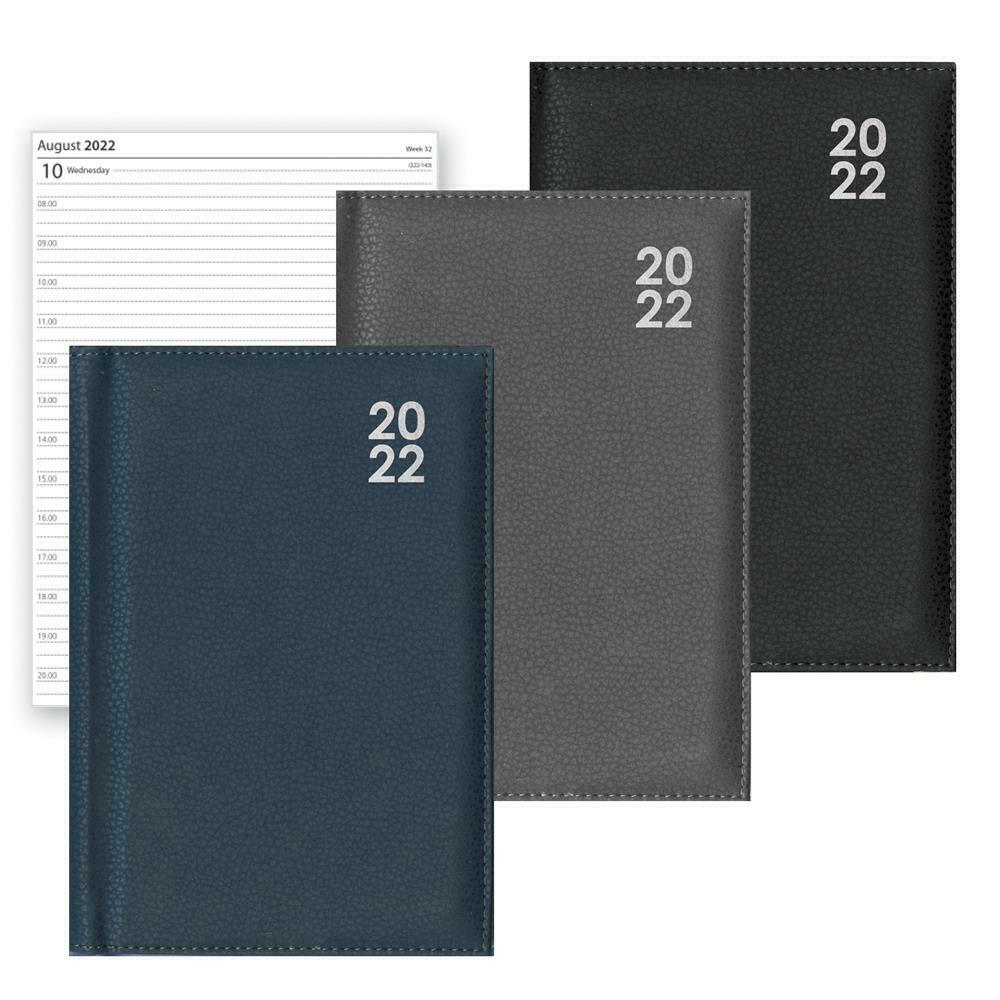 2022 A5 Day to Page Desk Diary Planner Padded Cover Diary Office Organiser Gift