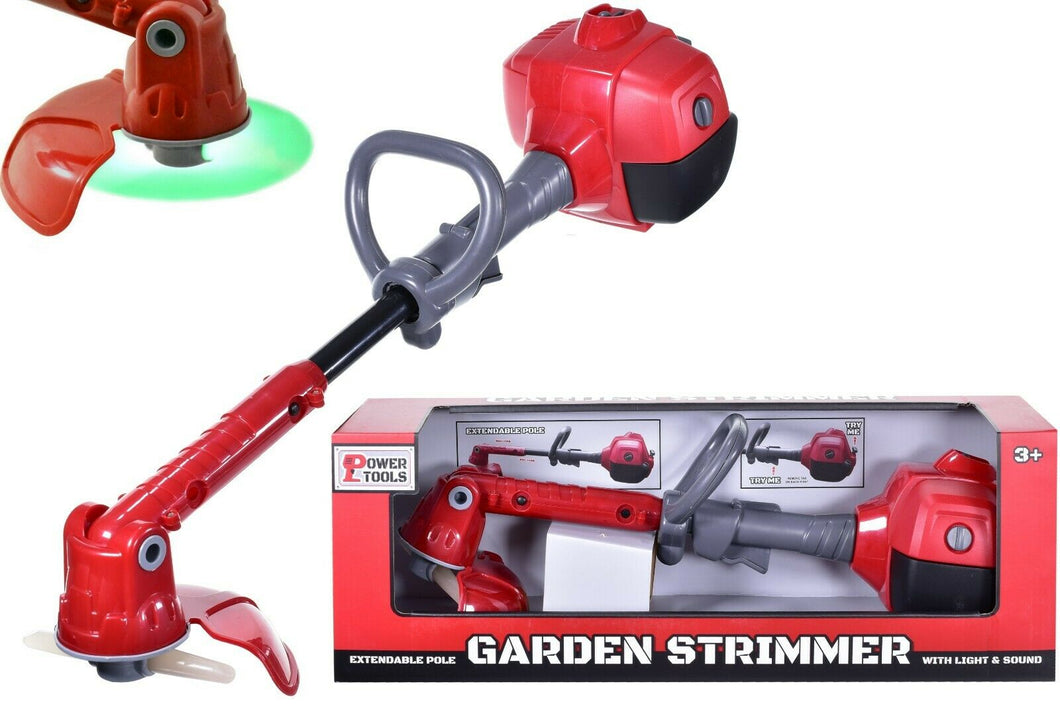 Kids Pretend Garden Strimmer Grass Cutter With Sound Tools Toy Children Gift
