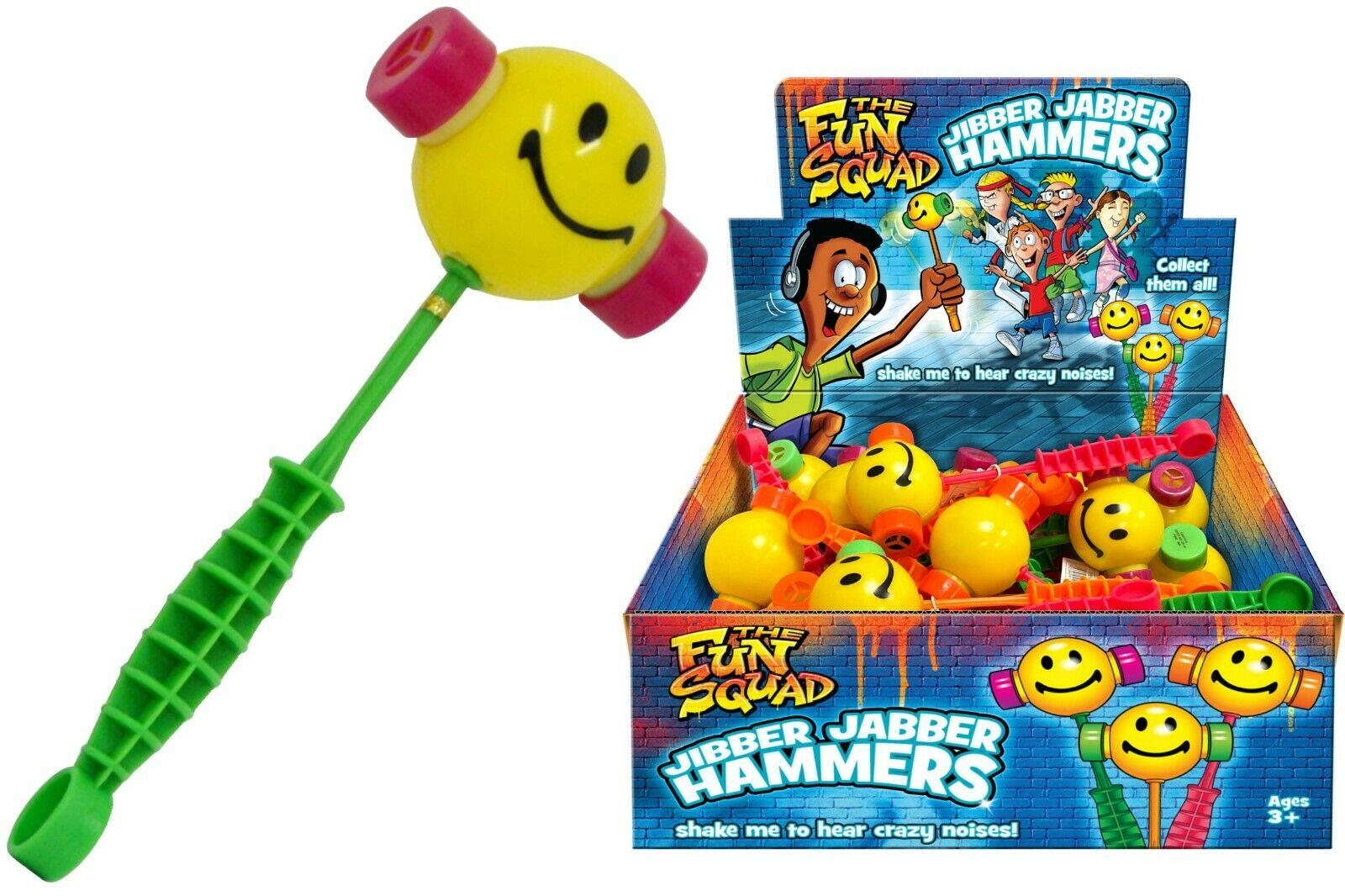 synet Army basen Kids Children Jibber Jabber Groan Hammer Shaker Toy Giggle Stick Senso –  Bigbasketuk