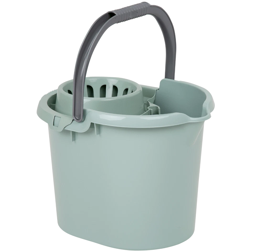 16L Mop Bucket Wringer Industrial Mopping Floor Cleaning Plastic Commercial Home