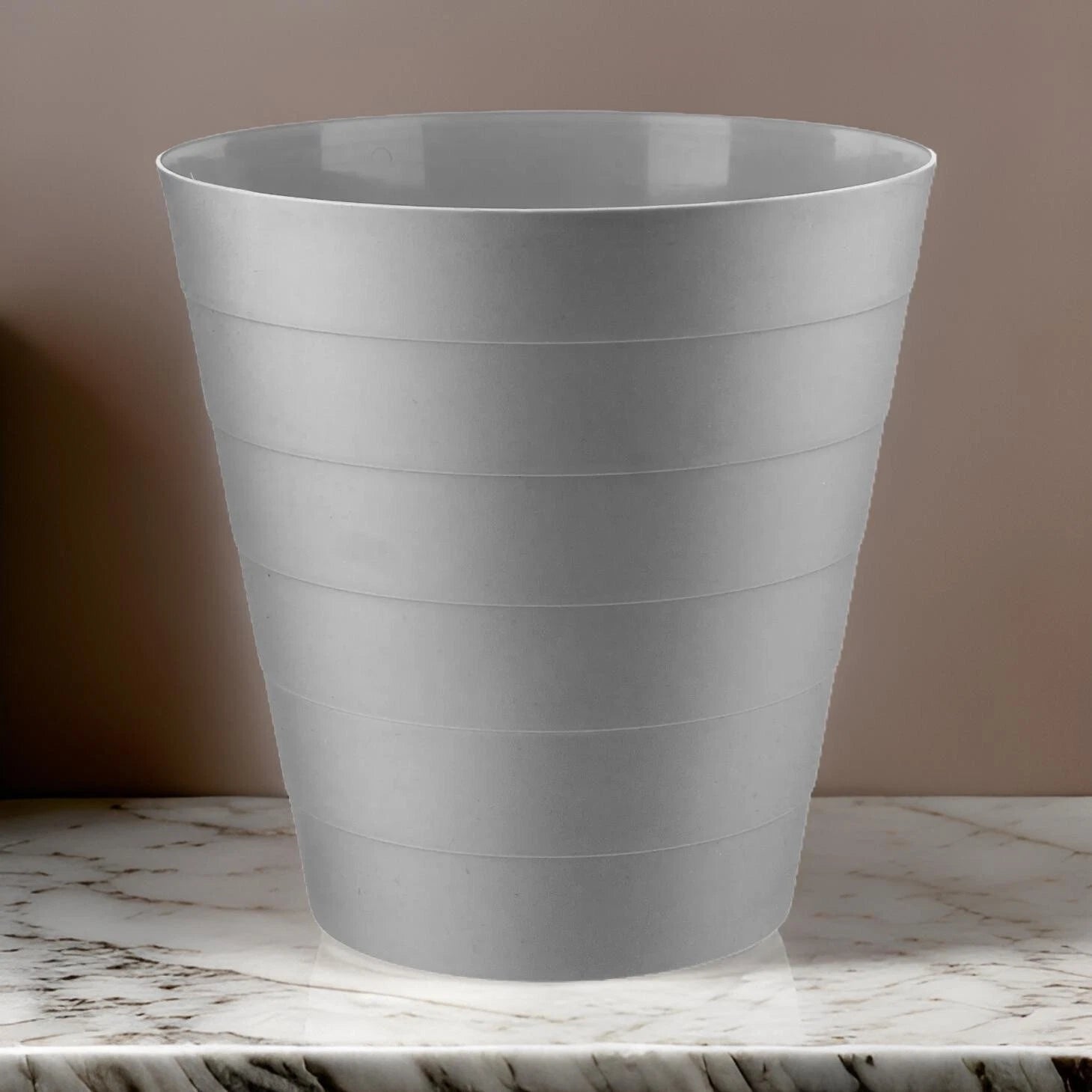 6L Round Plastic Waste Bin – Kitchen, Office & Bathroom Rubbish Dustbin for Home Use