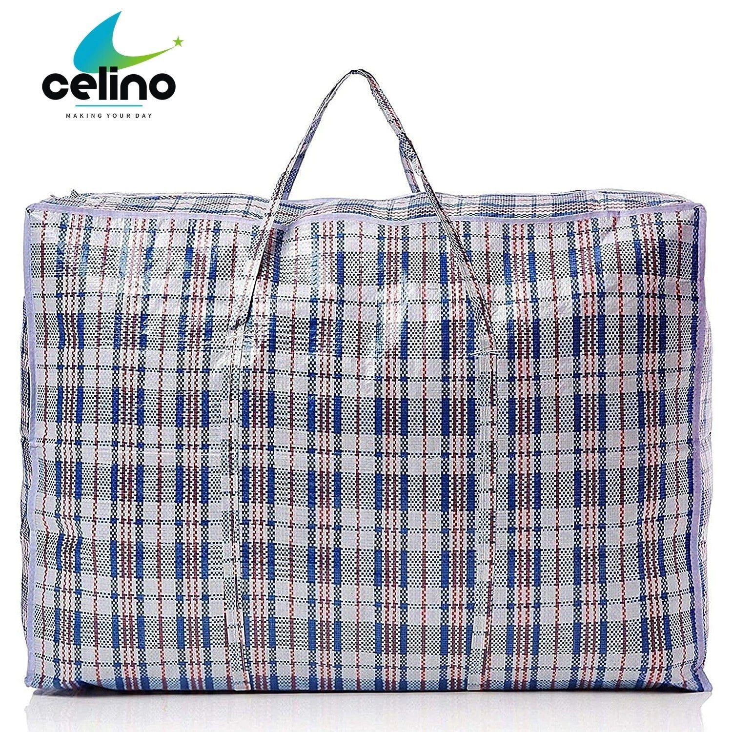XL Jumbo Laundry Bags Zipped Reusable Large Strong Shopping Storage Bag Moving
