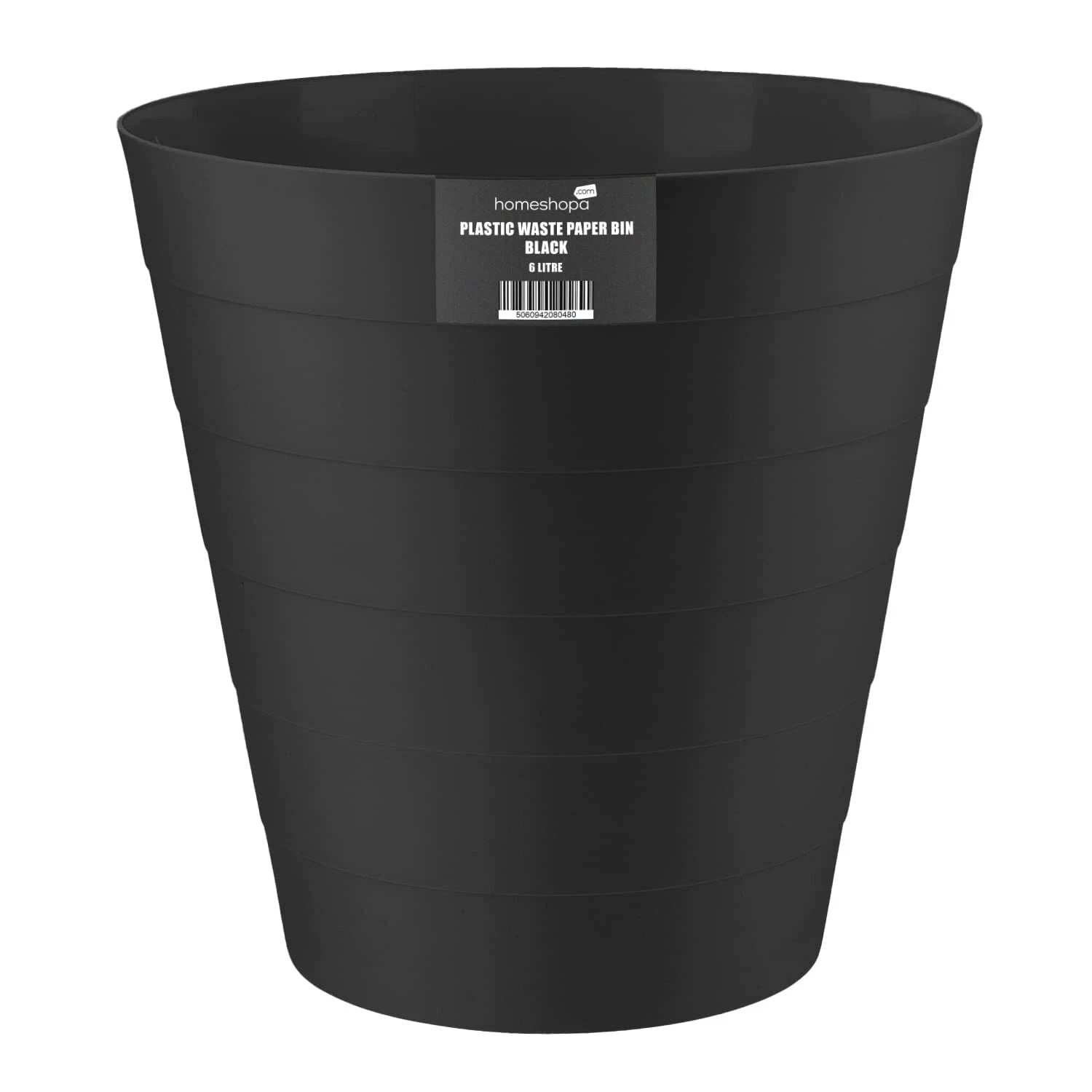 6L Round Plastic Waste Bin – Kitchen, Office & Bathroom Rubbish Dustbin for Home Use