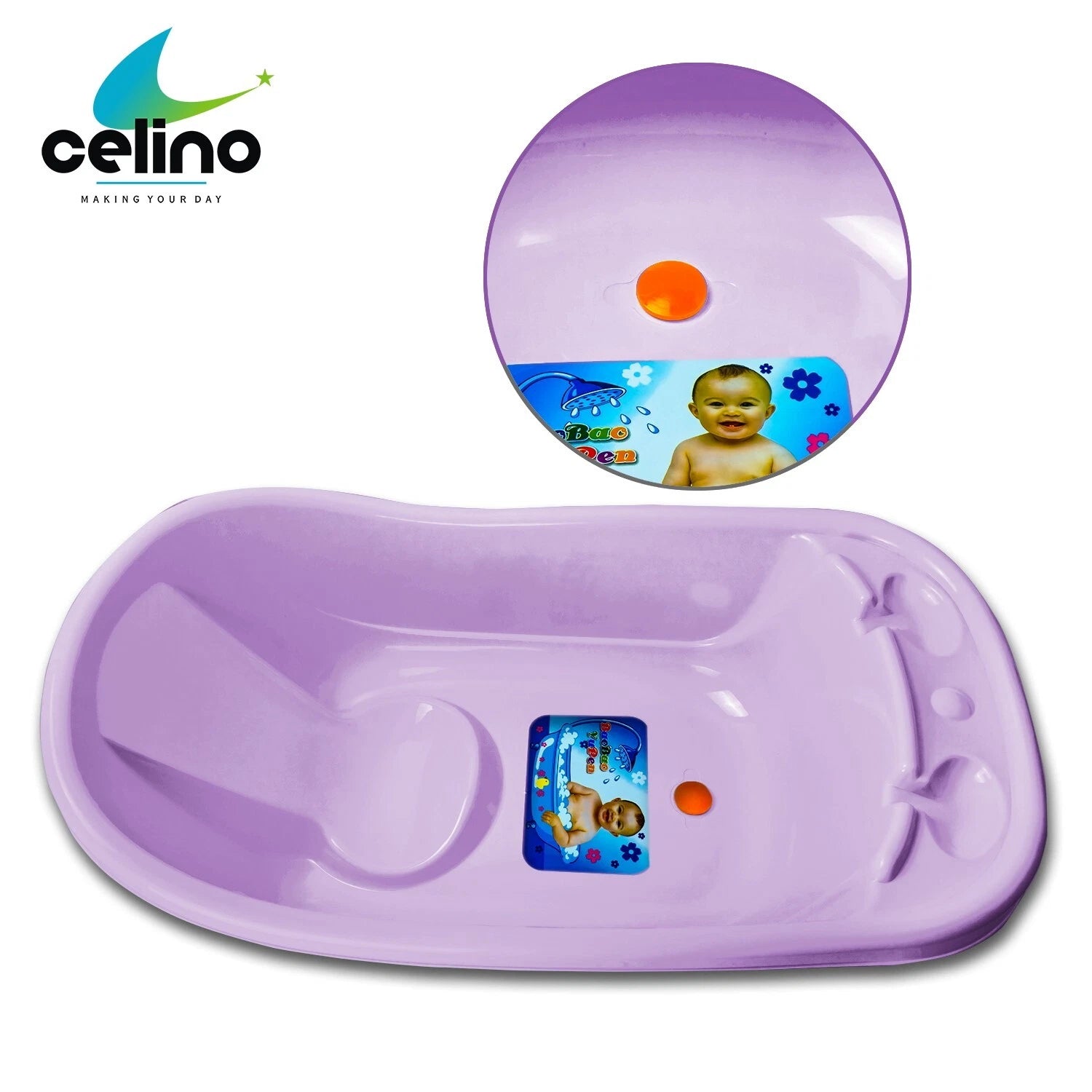 Large Plastic Newborn Baby Bath Tub Bathing Shower Toddler Bathtub Infant PURPLE