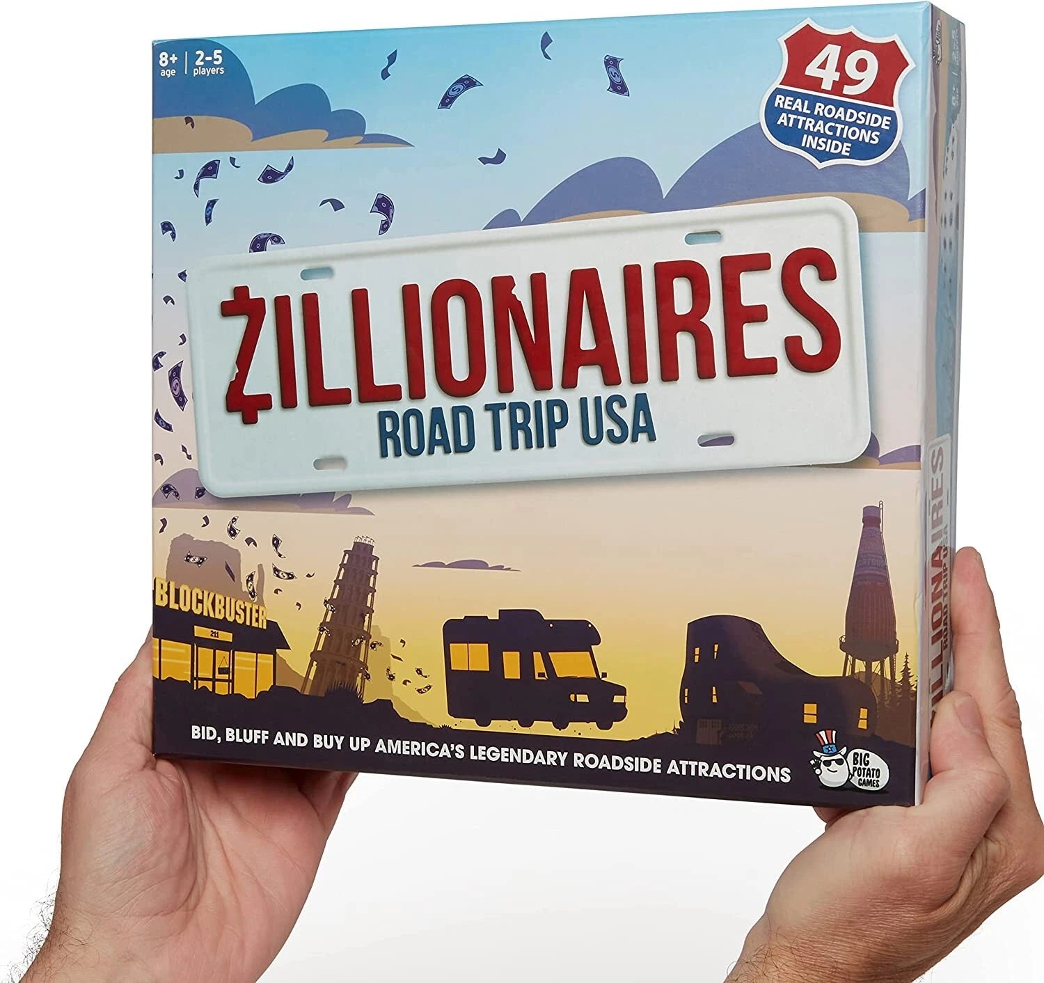 Zillionaires Road Trip USA Family Board Game For Adults Party Modern Games