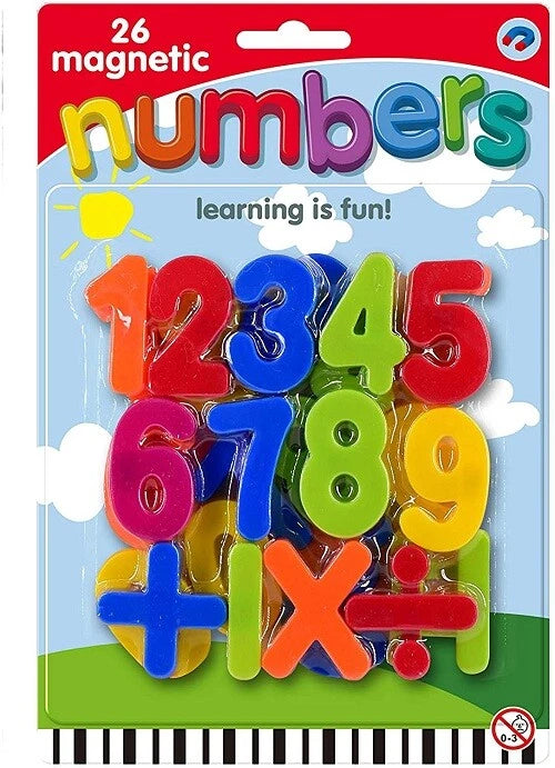 26pc Large Magnetic Numbers Fridge Magnets Toys Kids Pre School Early Learning