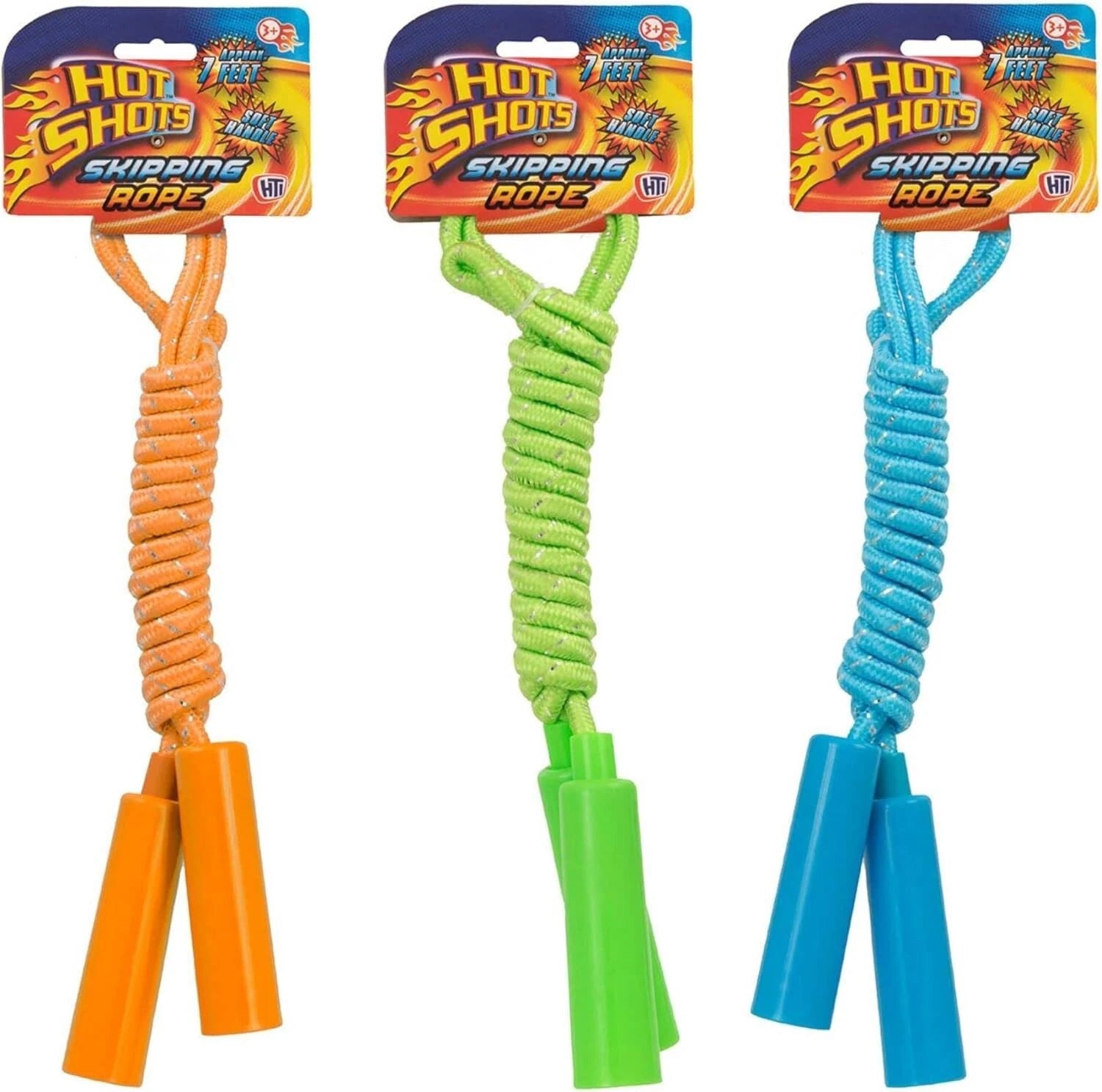 Pack of 3 Skipping Rope 7ft Kids Children Fitness Toy Exercise Sports Training