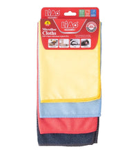 4 x Microfibre Cleaning Cloths Soft Super Absorbent Kitchen Bathroom Car Glass