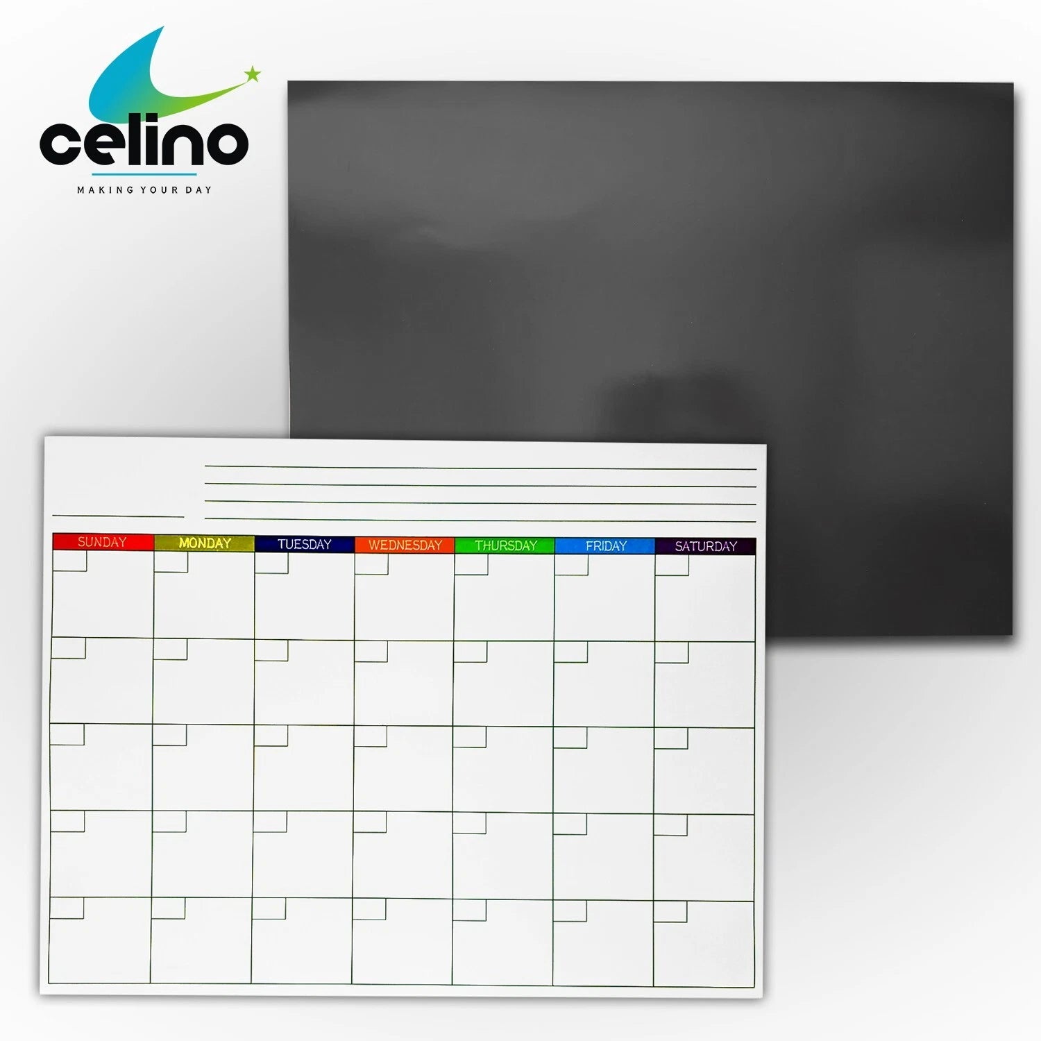 CALENDER Fridge Board Magnetic Notice Memo Weekly Planner Dry Wipe Whiteboard