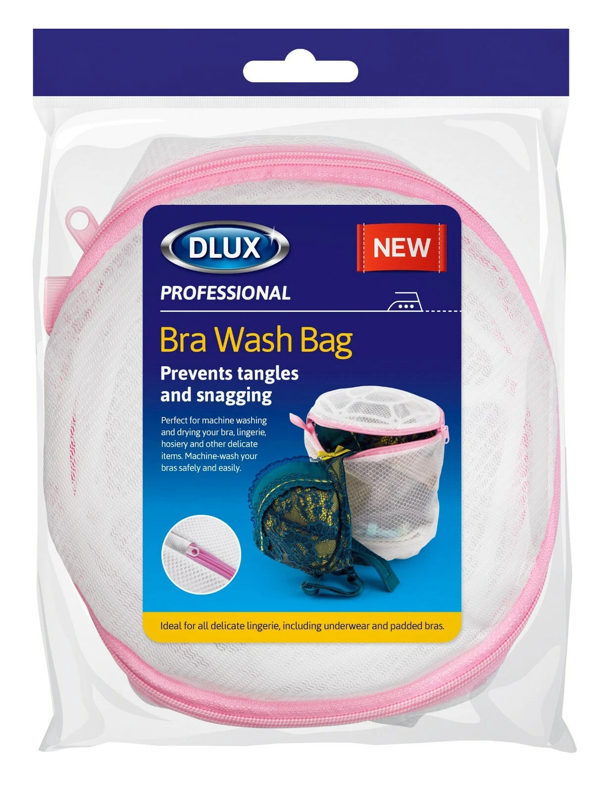 DLUX Professional Padded Bra Wash Bag | Protective Lingerie & Underwear Laundry Mesh Bag