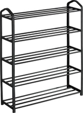 Load image into Gallery viewer, 5 Tier Shoe Rack Shoe Storage Organiser Storage Rack Hallway 16-20 Pairs 62x20x79 cm
