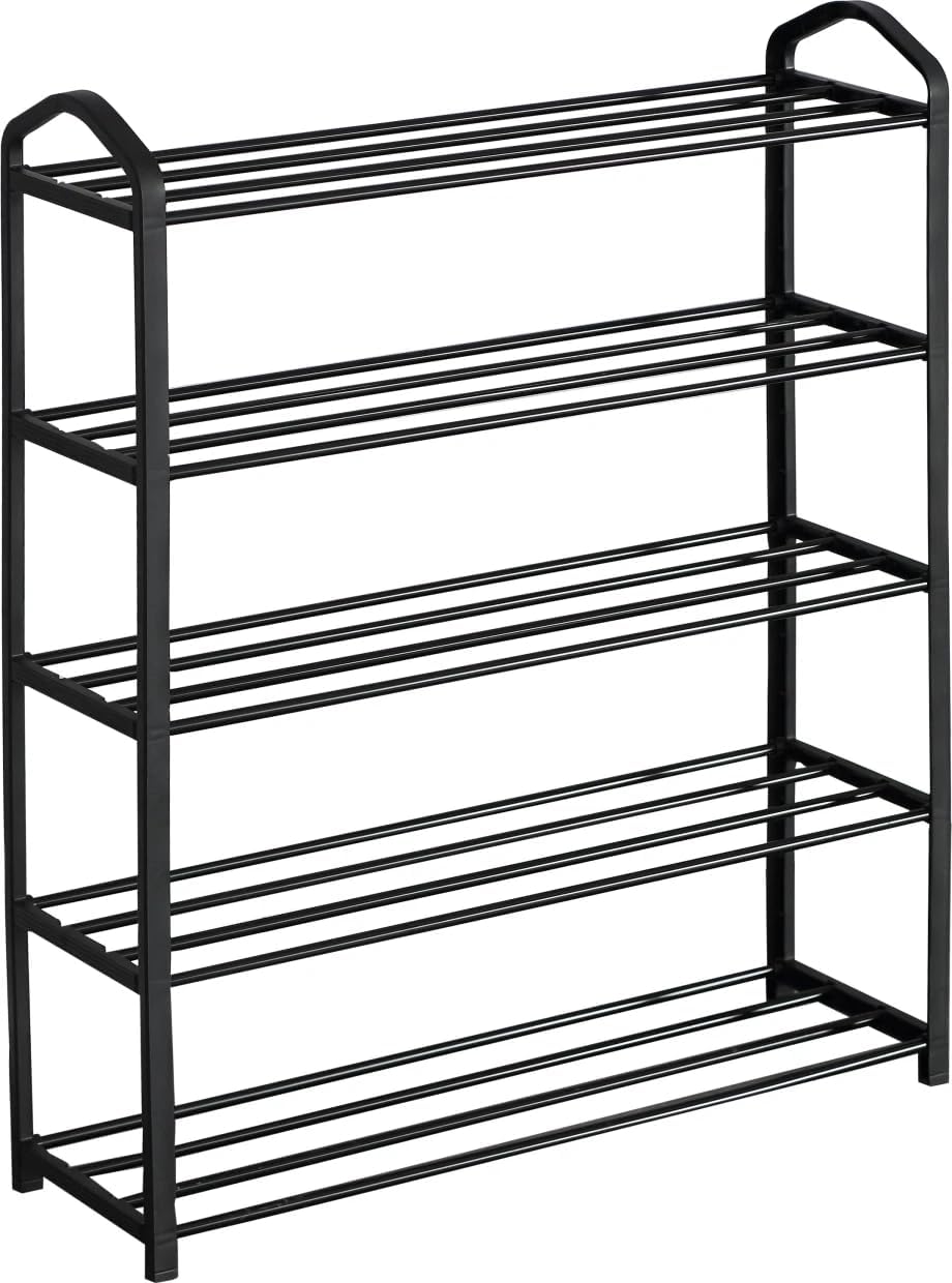 5 Tier Shoe Rack Shoe Storage Organiser Storage Rack Hallway 16-20 Pairs 62x20x79 cm