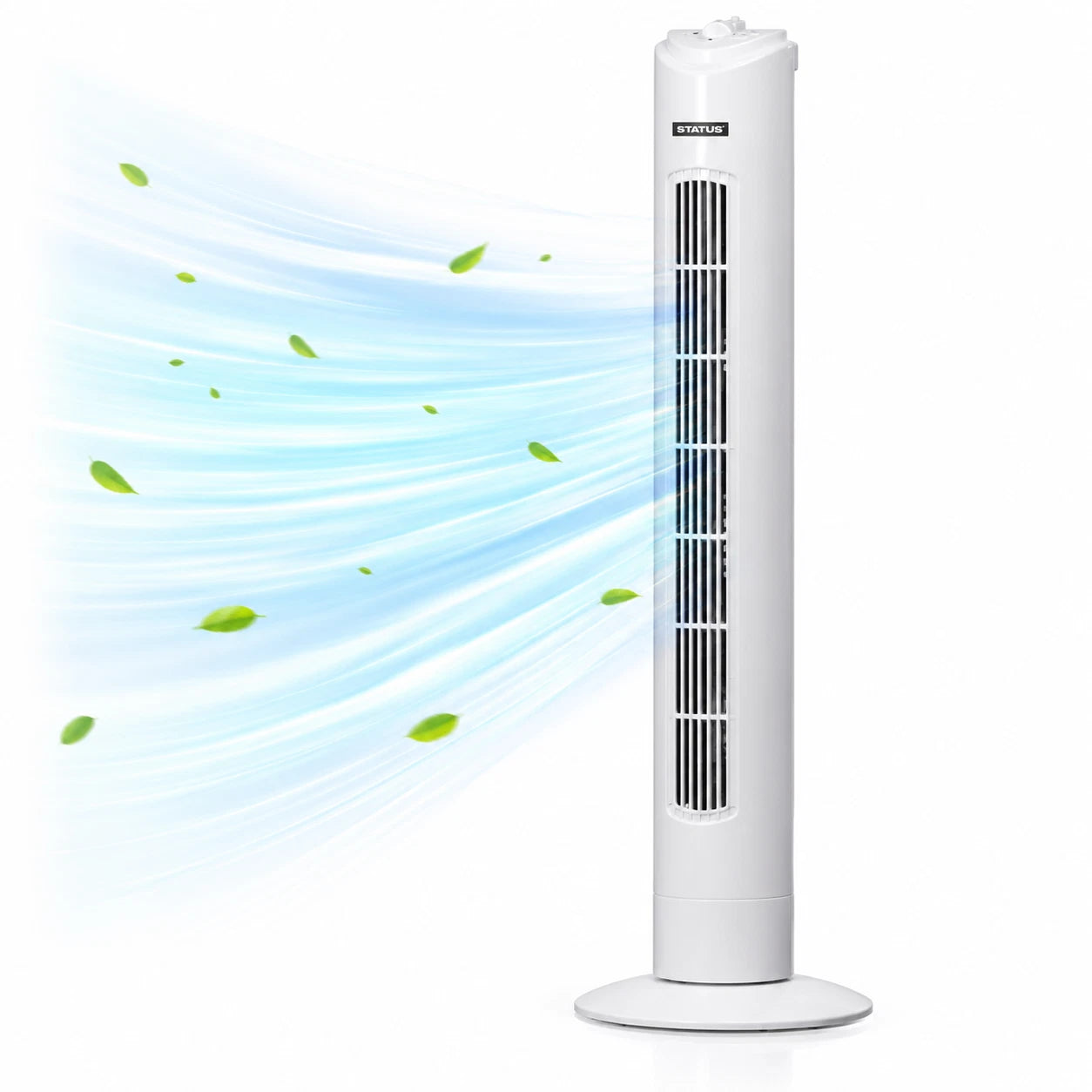 32 Inch Tower Fan Oscillating Slim Electric Standing Floor Cooling Fan 3 Speed