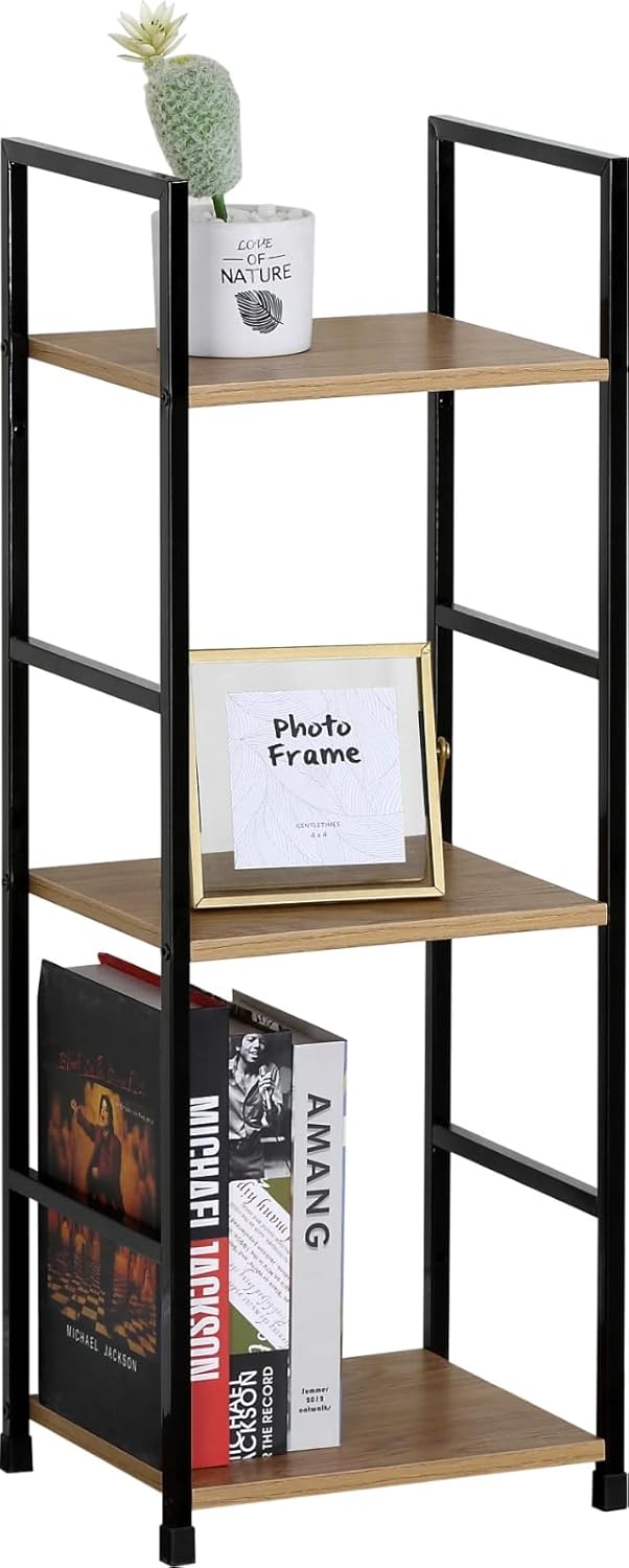 3 Tier Ladder Shelf Bookcase Living Room Display Stand Shelving Unit Plant Rack 29x23.5x80 cm