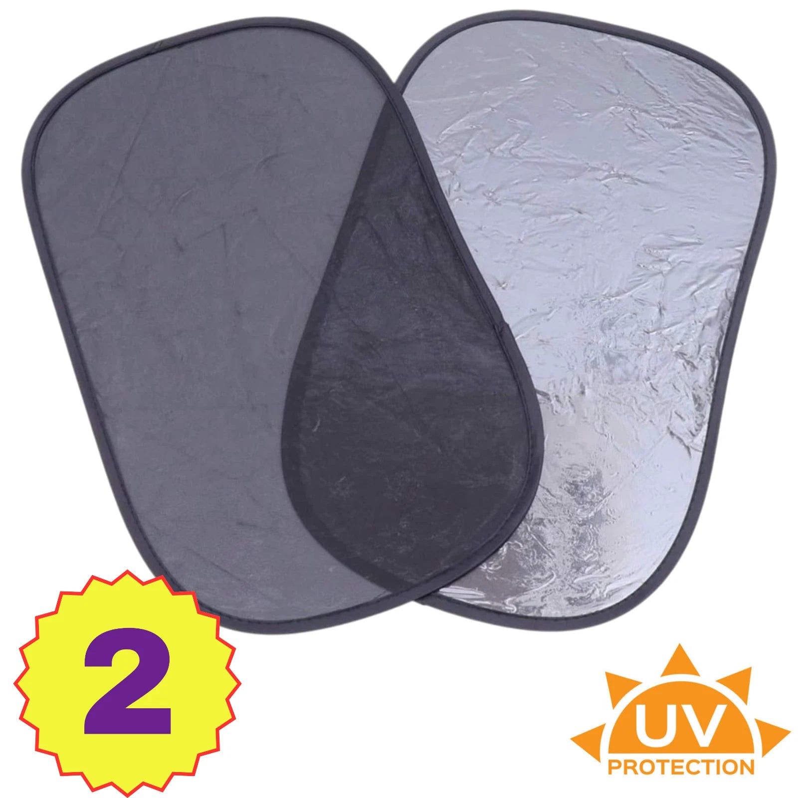 2 x Car Sun Shade Foldable Cling Side Window Kids Children Baby UV Protection