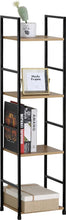 Load image into Gallery viewer, 4 Tier Ladder Shelf Bookcase Tall Living Room Display Storage Shelving Unit 29.1×23.5×112 cm
