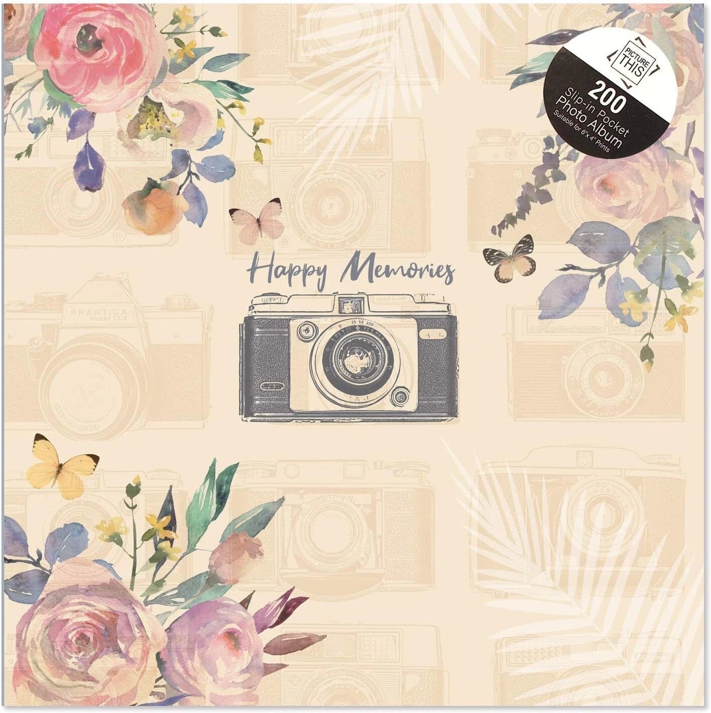 Photo Album 6 x 4 200 Photos Slip in Memo Pictures Happy Memories Organiser