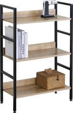 Load image into Gallery viewer, 3 Tier Ladder Shelf Bookcase Living Room Display Shelving Unit Storage Rack 60×27.6×93 cm
