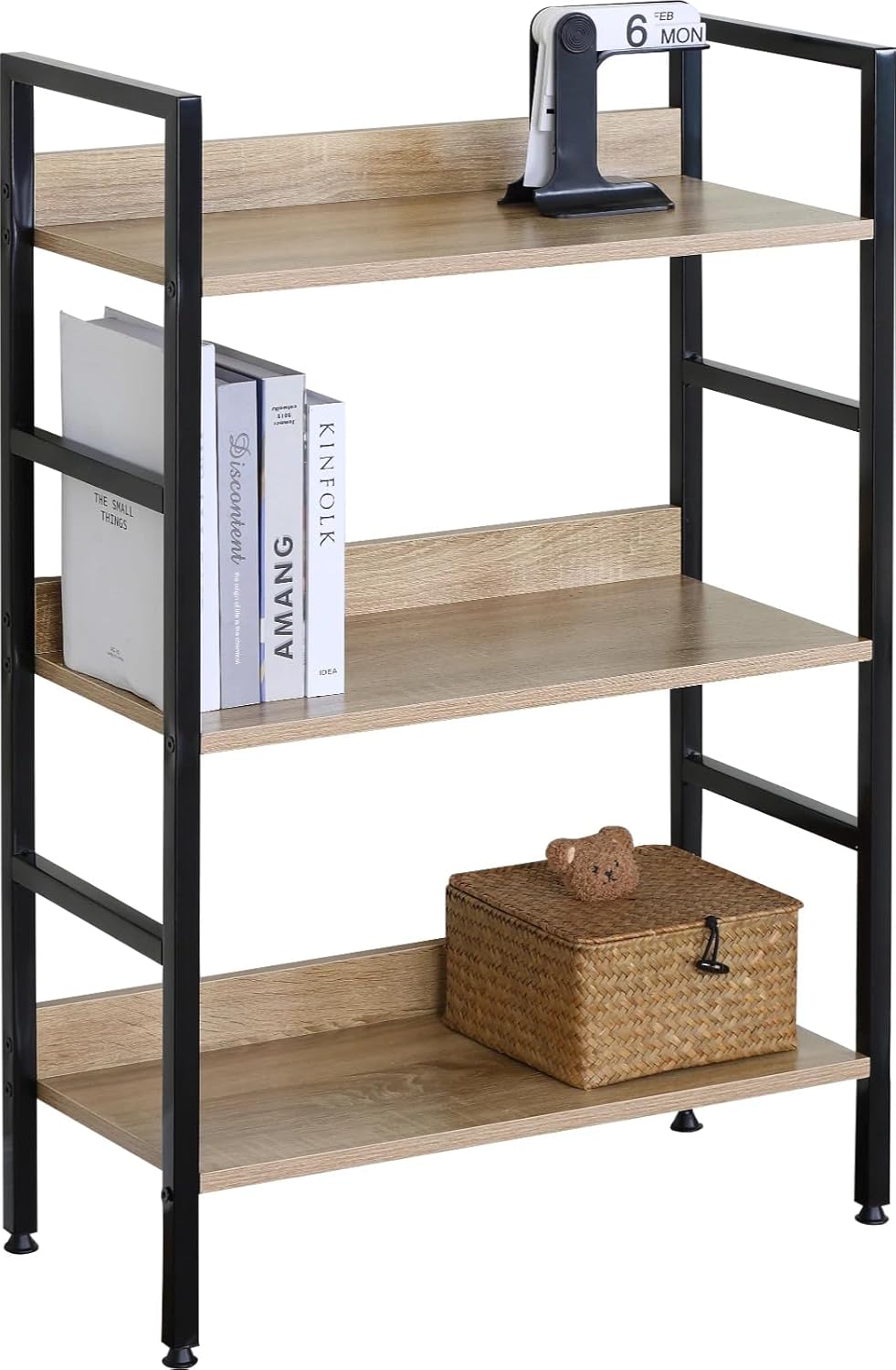 3 Tier Ladder Shelf Bookcase Living Room Display Shelving Unit Storage Rack 60×27.6×93 cm