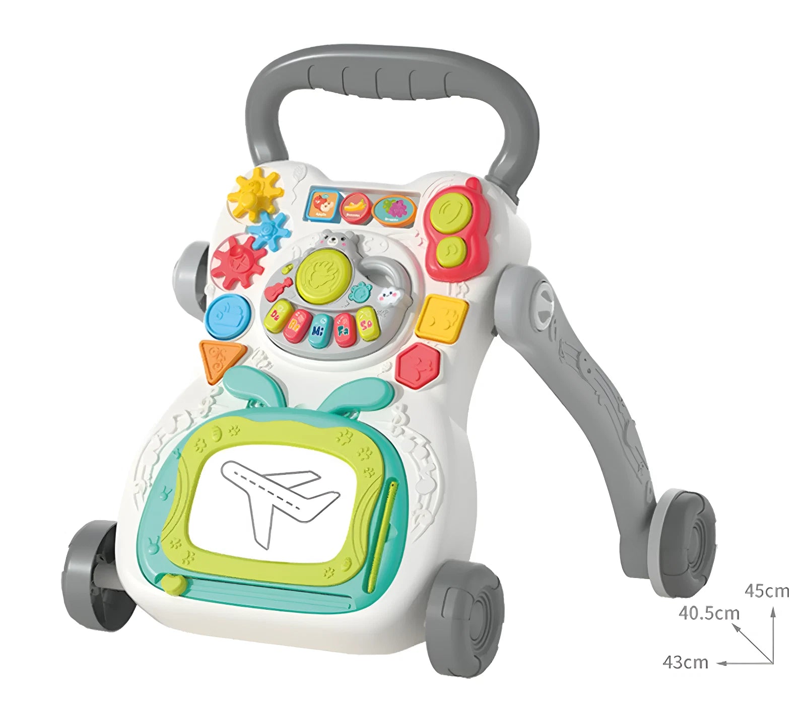 Push Along Baby Walker with Wheels | Musical Activity Toy for Toddlers 18M+ Boys & Girls