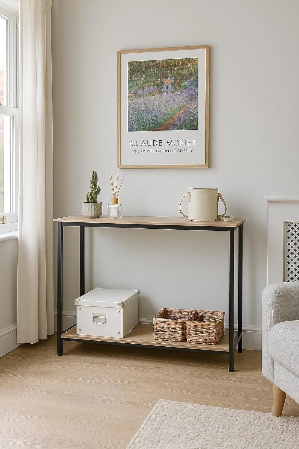 Console Table Small Entryway Hallway Side Table Living Room Bedroom 106x35x81 cm