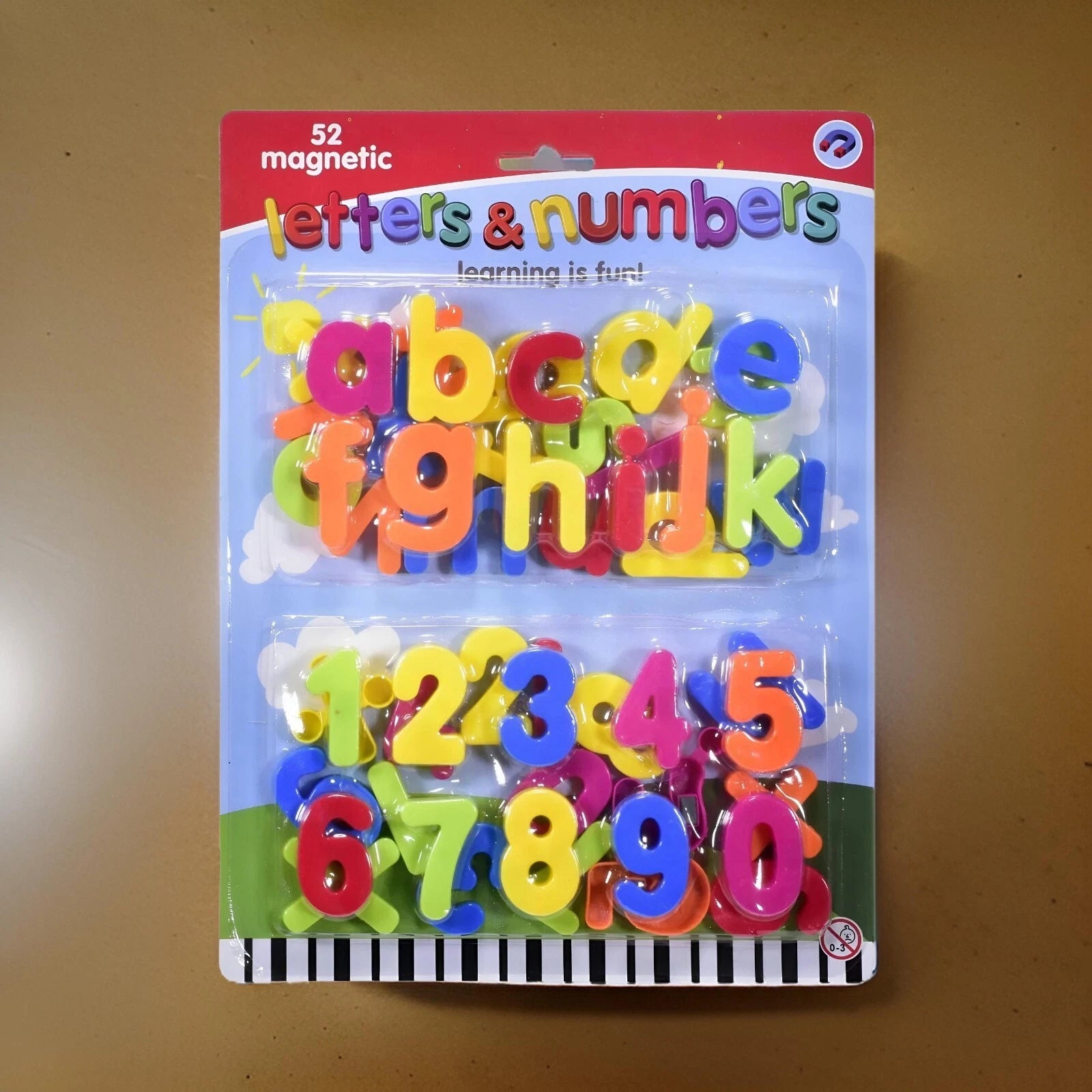 52 Piece Large Magnetic Letters & Numbers Set – Alphabet Fridge Magnets for Kids Learning & Educational Toys