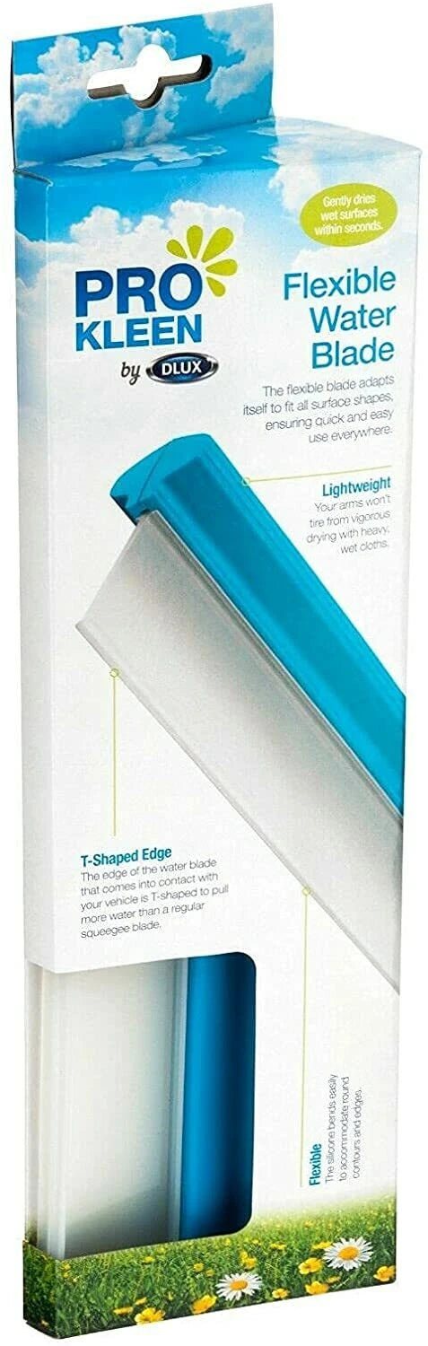 Silicone Flexible Water Blade Car Windows Squeegee Glass Wiper Drying Aid Shower