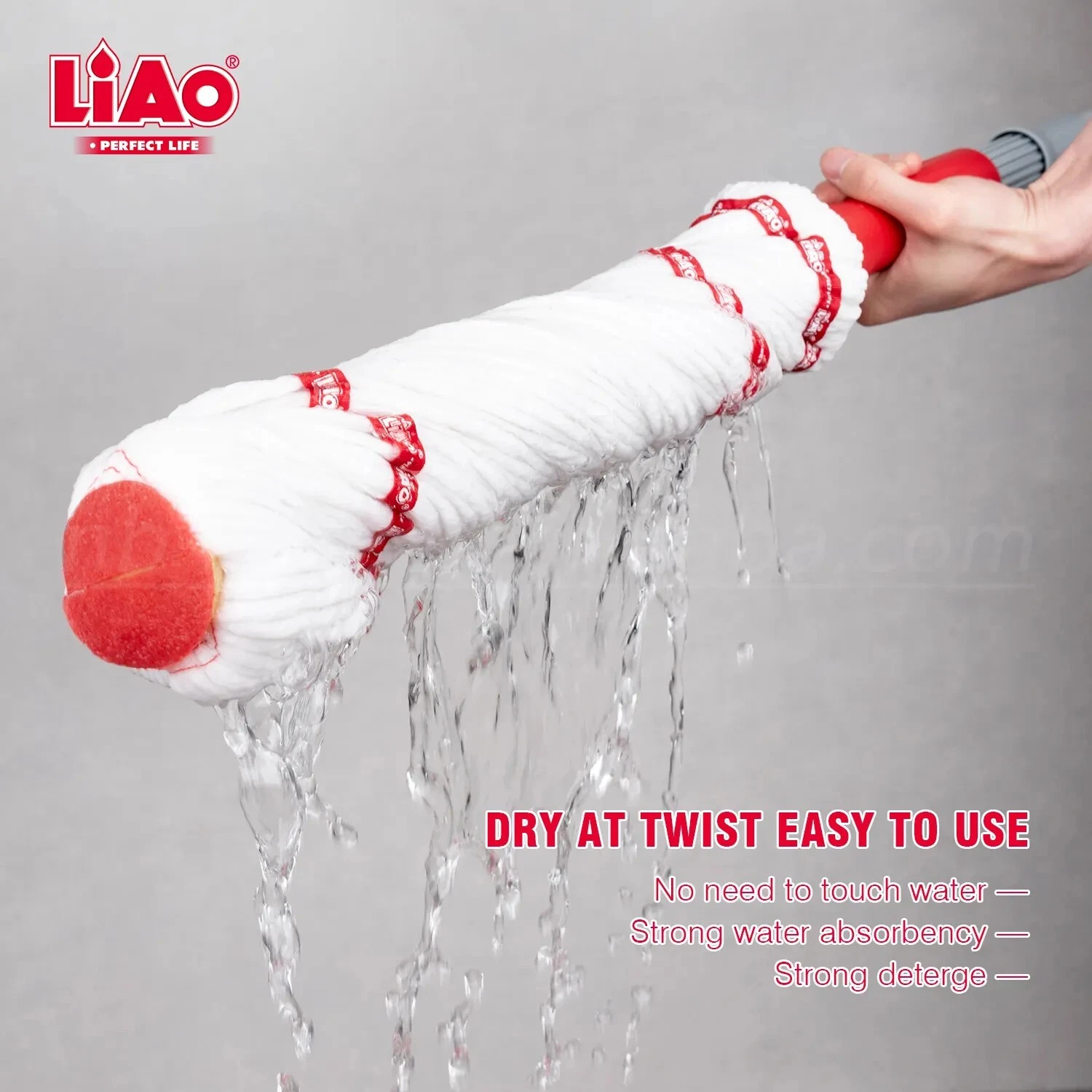 Self Wringing Twist Mop For Floor Cleaning Extendable Handle Washable Microfiber