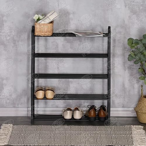 5 Tier Shoe Rack Shoe Storage Organiser Storage Rack Hallway 16-20 Pairs 62x20x79 cm