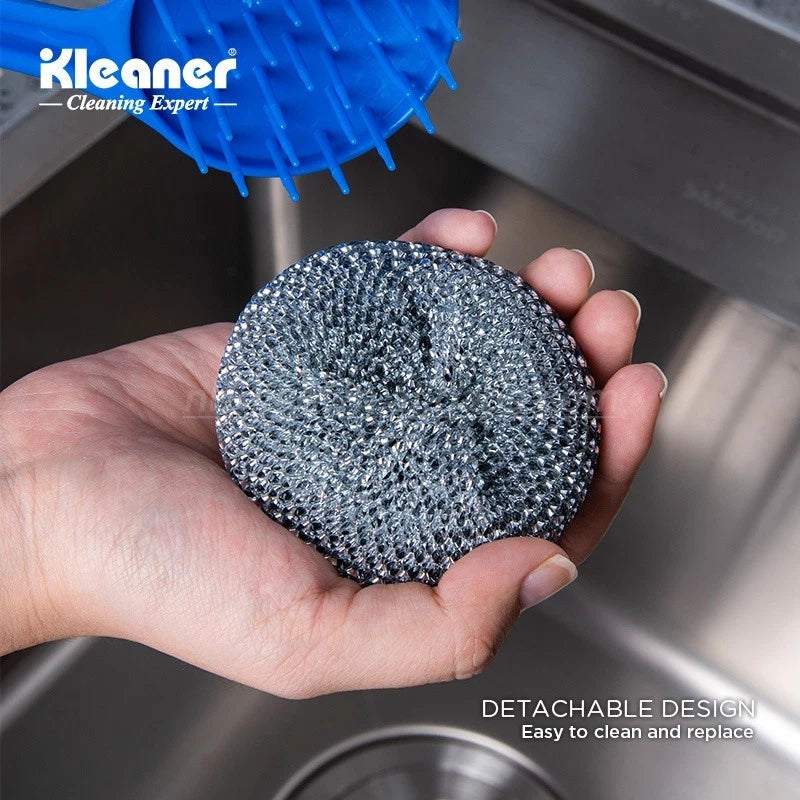 Long Handled Washing Up Scourer Scrub Scrubbing Brush Dish Kitchen Cleaning