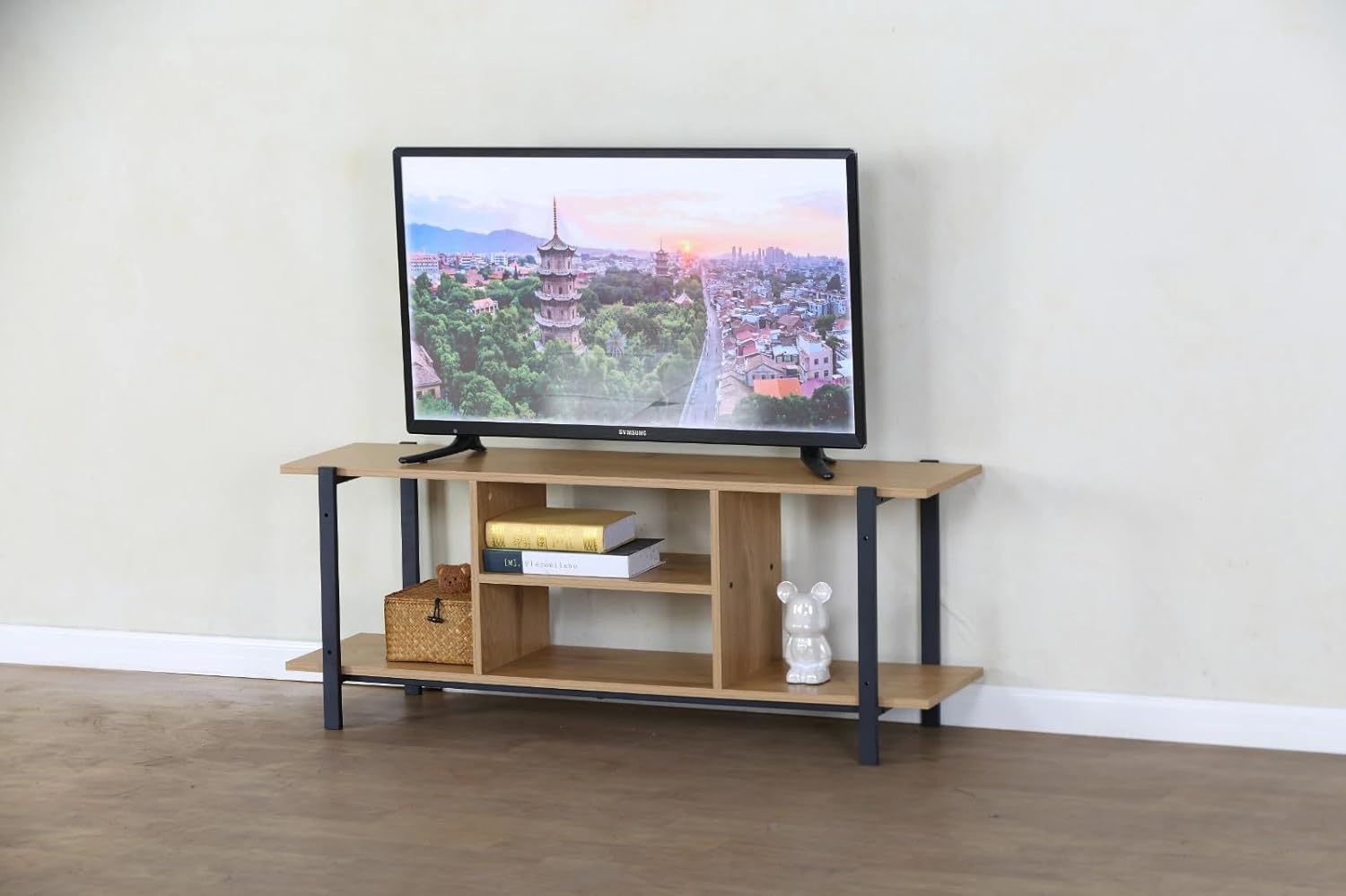 120cm Tv Stand Cabinet With Storage Shelf TV Console Living Room Bedroom 120x35x45 cm