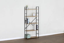 Load image into Gallery viewer, 5 Tier Ladder Shelf Bookcase Wide Living Room Display Storage Shelving Unit 58.6×23.5×144 cm
