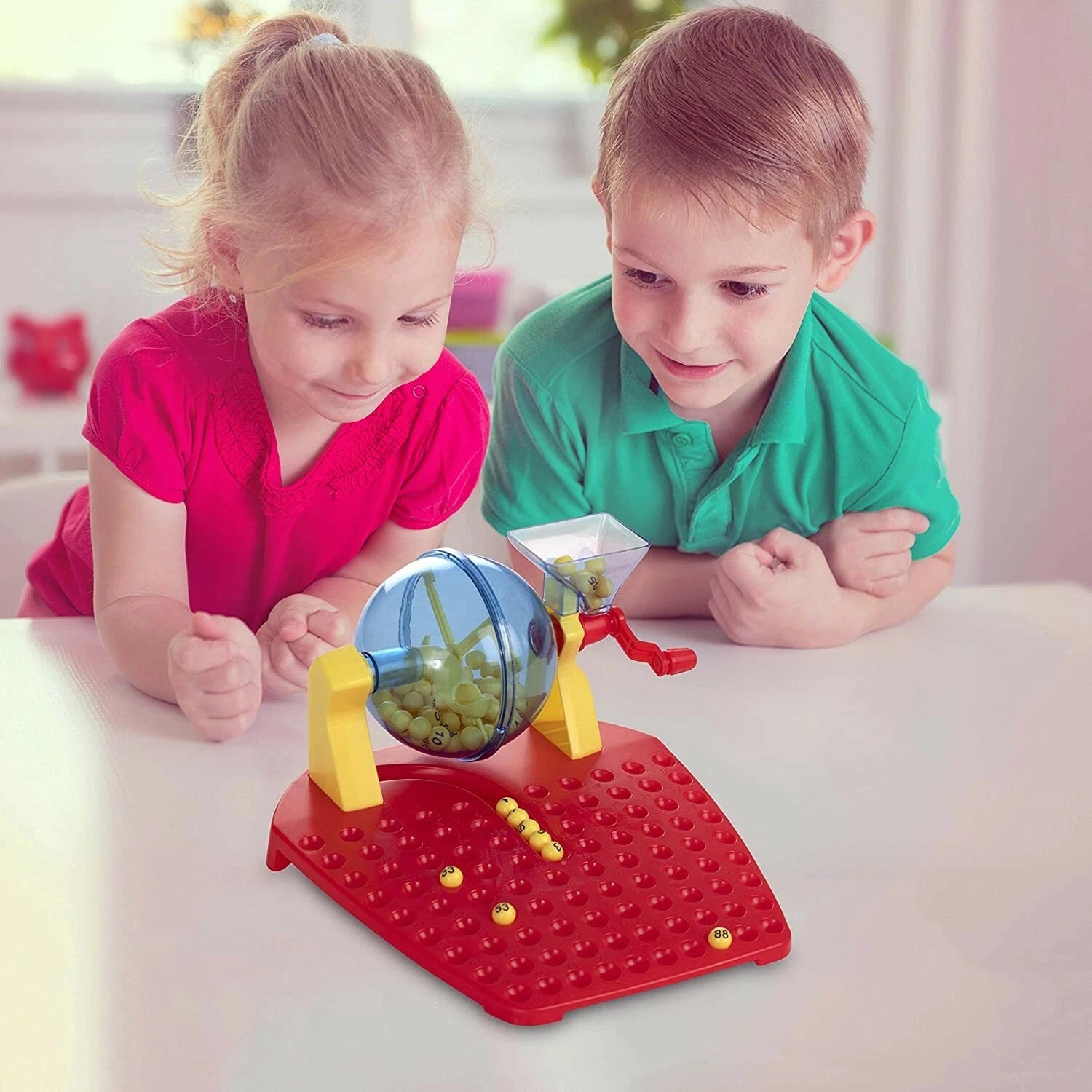 Classic Bingo Game Set | Family Fun Kids Bingo with Balls, Dispenser & Cards Toy Gift