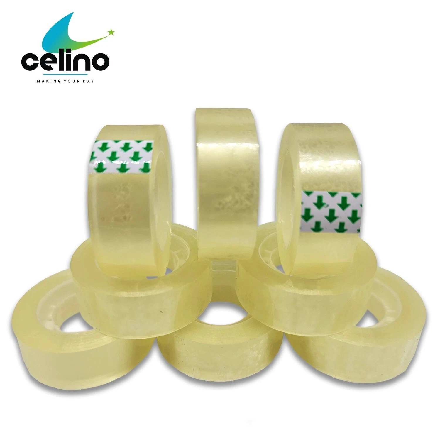 8 x Clear Cellotape Rolls 18mm x 30m | Strong Packing Tape for Office, Shipping & Home Use